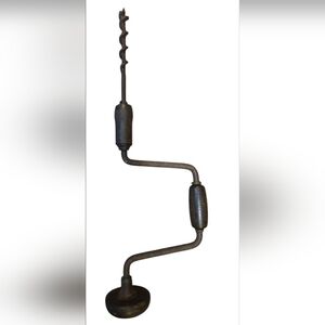 Vintage Hand Brace Drill Auger With Bit